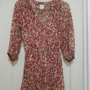 Massimo V Neck Floral Blouse